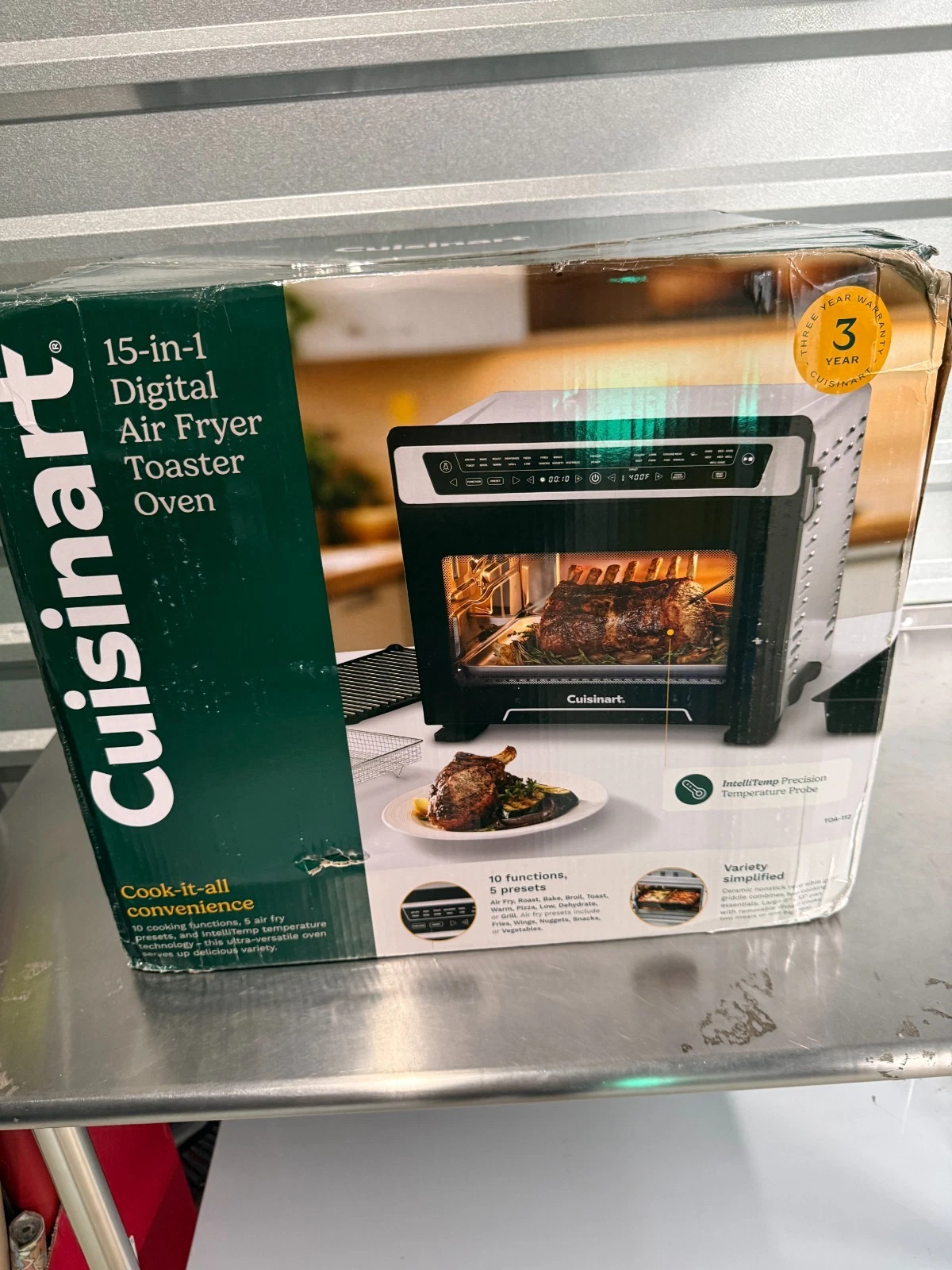 Cuisinart 15-in-1 Extra-Large Digital Air Fryer Oven with 9"x13" 2-in-1 Pan, Air
Opens in a new wind