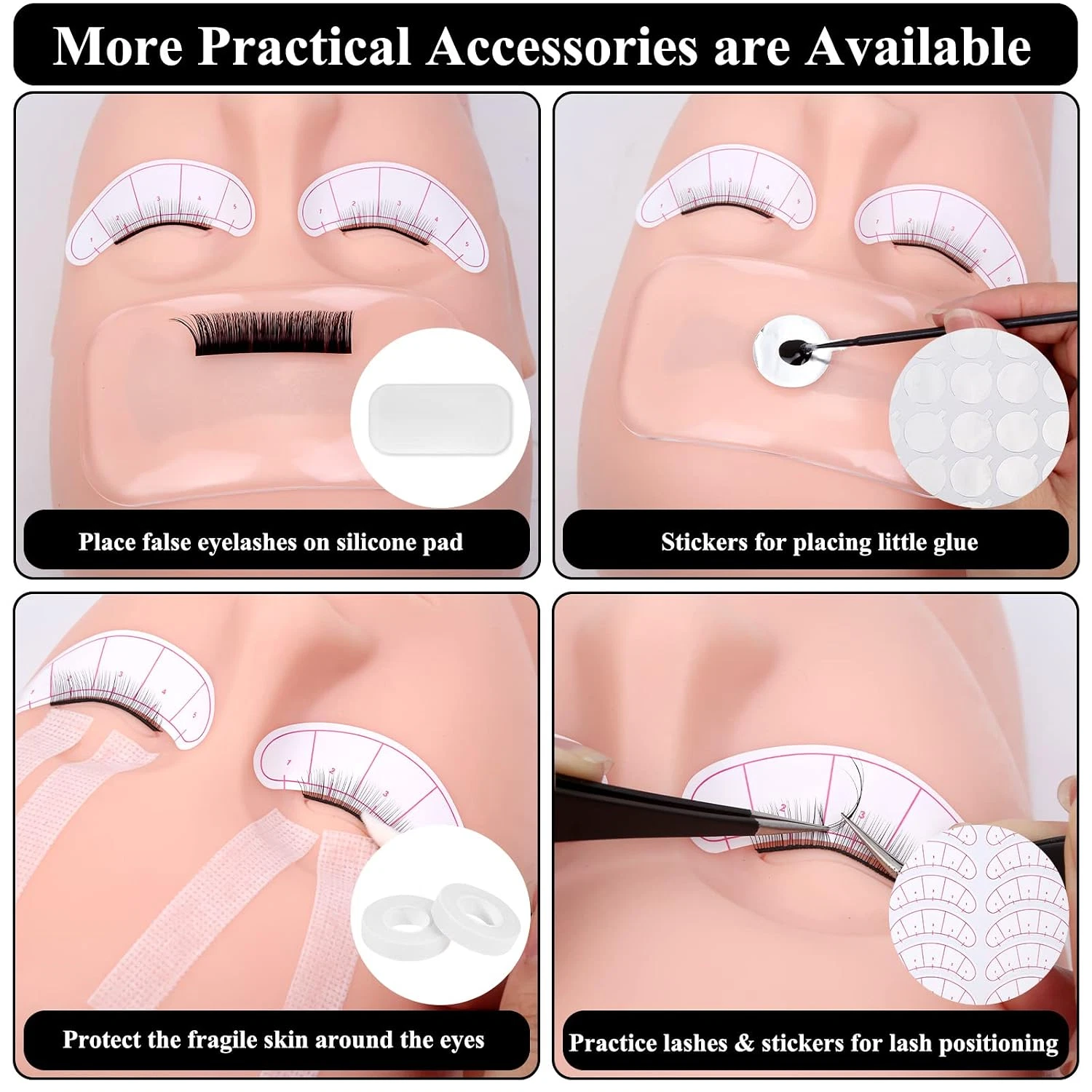 Eyelash Lashes Extension Kit, 442 PCS Lash Extension Supplies with Lash image 5