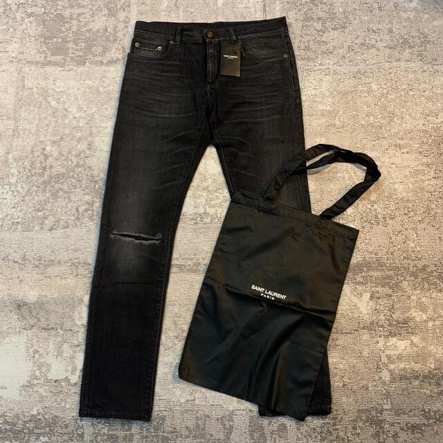 Saint Laurent Paris 16Aw Knee Crush Denim D02 M Sk Lw 28