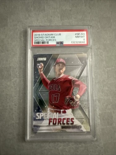2018 Topps Stadium Club Special Forces Shohei Ohtani Rookie #SF-SO PSA 8