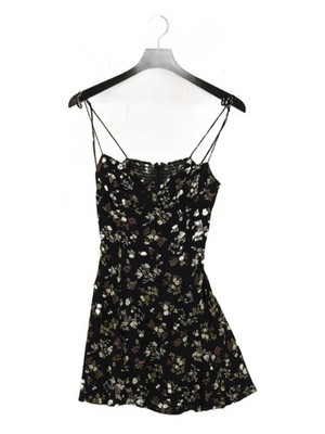 Reformation Minikleid mit Schlupf in schwarz