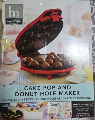 Homemade Cake Pop and Donut Hole Maker - Red New In Open Box!