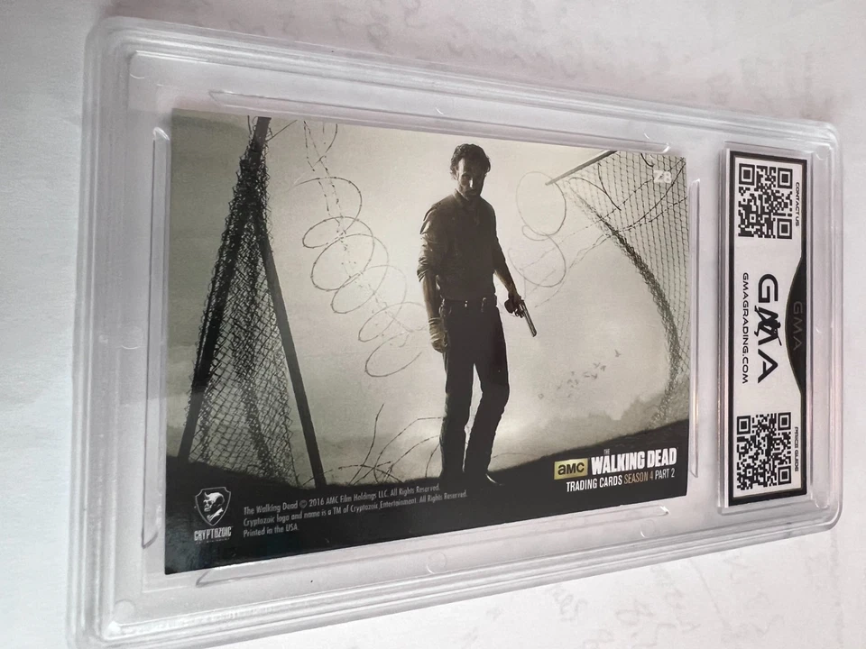 SEASON 4 PART 2 2016 THE WALKING DEAD RICK GRIMES # Z8 GRADED 9 L@@@K - Image 2 of 2