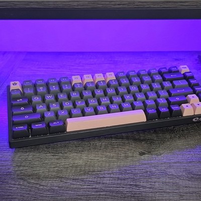 New Akko 3084 B Plus RGB Mechanical Wireless Keyboard Black/Pink