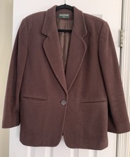 Harv  Bernard Wool Blazer Jacket Size 12P Classic Style Single Breast Pockets