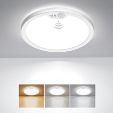 Motion Sensor Ceiling Light Wired, 8.7 Inch 3000K 4000K 5000K Selectable LED ...
