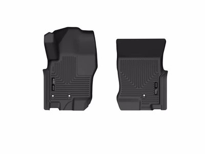 Husky X-Act Mat Fits 08-21 Frontier Crew/Kng,09-12 Equator Crw/Ext Frt 2pc Black