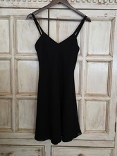 Giovanna Little Black Dress Size Small V-Neck Fully Lined Fit And Flare