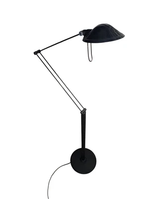Rare Vintage IKEA Antifoni Floor Lamp Matte Black Adjustable