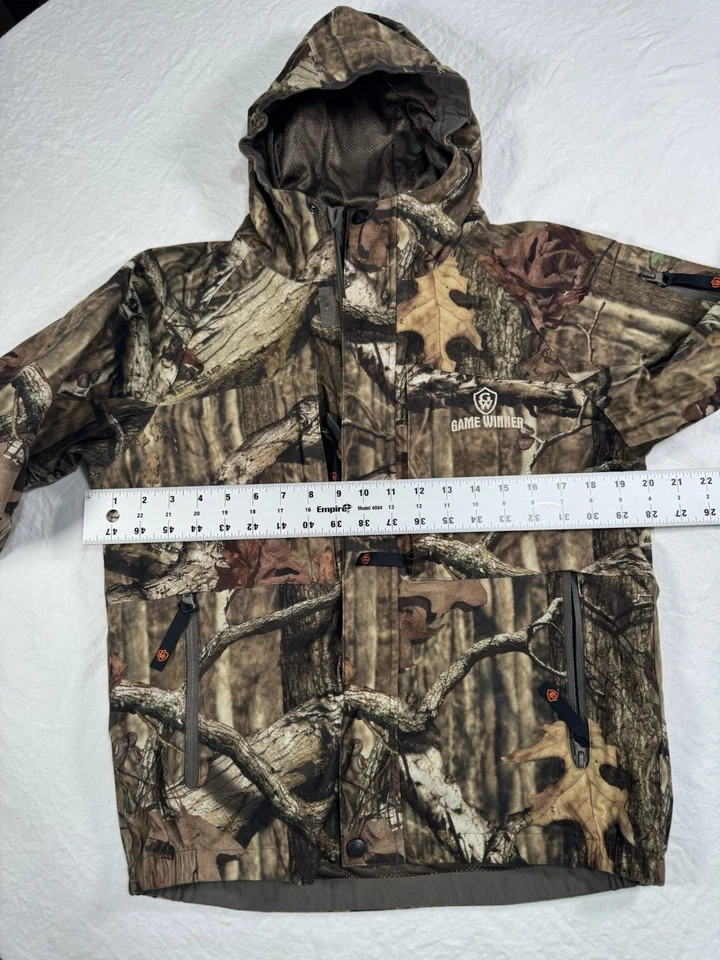 Game Winner Youth Large Polyester Lined Camo Jacket Hunting Hooded Lined - Image 3 of 4