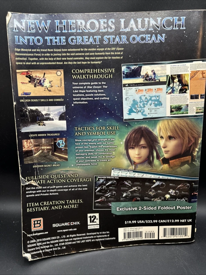 Star Ocean The Last Hope International Bradygames Strategy Guide W/ Poster - Image 2 of 4