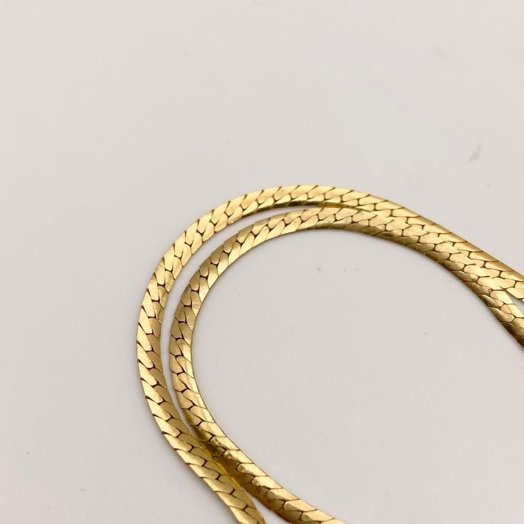 GIVENCHY Necklace Rhinestone Gold Vintage Pendant 42cm Jewelry Japan Rare thumbnail 8