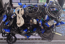 Lot of 50 Mixed Length VGA Male to Male 15-Pin Monitor Video Cables