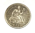 1889 S San Fransisco  seated liberty dime - -