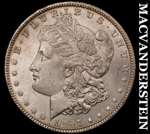 1897 Morgan Dollar- Choice Gem Brilliant Uncirculated MS+++  #i3337