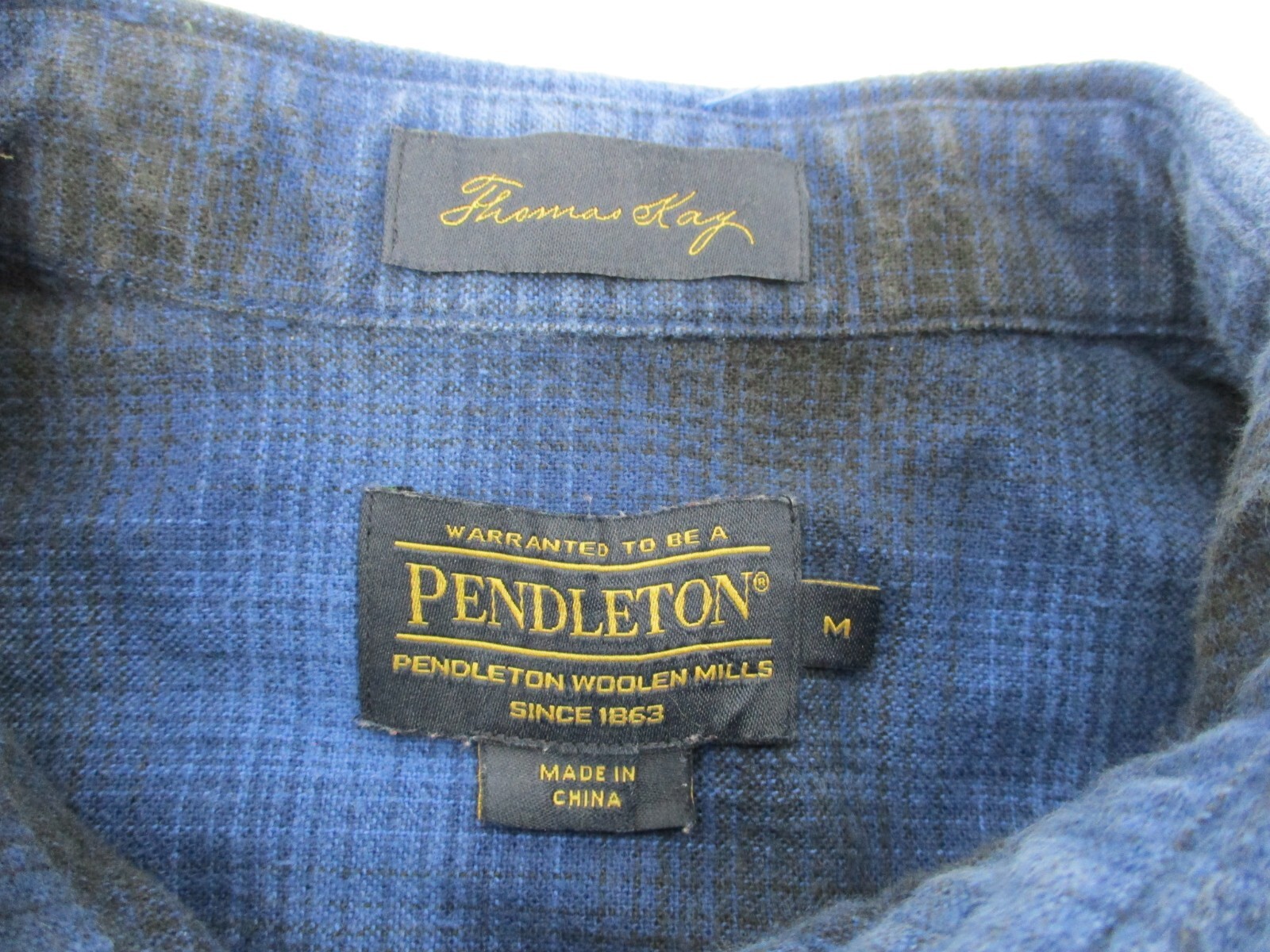 Pendleton Thomas Kay Plaid Flannel Wool Shirt - s… - image 4