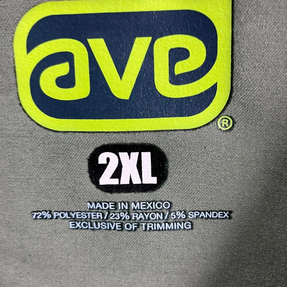 Camisa Médica AVE By Medline Para Hombres XXL 2XL Verde Tres Bolsillos Manga Corta Foto 3 de 4