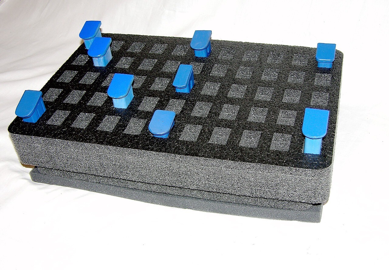 Precut 55 double mag pistol handgun foam insert fits your Apache 4800 case-image