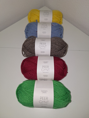 Sonderangebot Wolle Paket ♥ 5x Sandnes Peer Gynt á 50 g ♥ farbl. sortiert (P4) - Bild 2 von 4