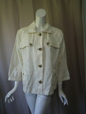NWT New Chico's Ivory Jacket Top size 3 or 4