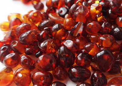Natural Baltic Amber Round Loose With Holes Beads 10gr | eBay