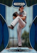 2019 Prizm Draft Picks Kendall Williams Blue #56 Parallel Prospect Rookie Card
