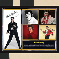 Elvis Presley | Souvenirs musicaux encadrés | Réimpression encadrée | 8 x 10
