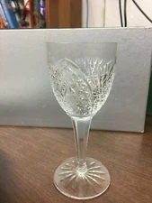 Vintage Cut Glass 5-3/4" Wine Stem Unknown Maker