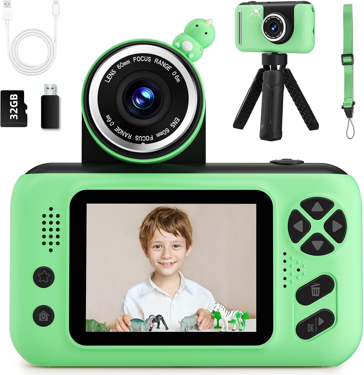 Kids Camera, Birthday Gifts for Boys and Girls Age 3-8,Video Recorder for Kids 8