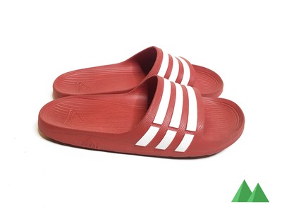 ADIDAS DURAMO SLIDES RED WHITE MENS 12 YEEZY BOOST | eBay