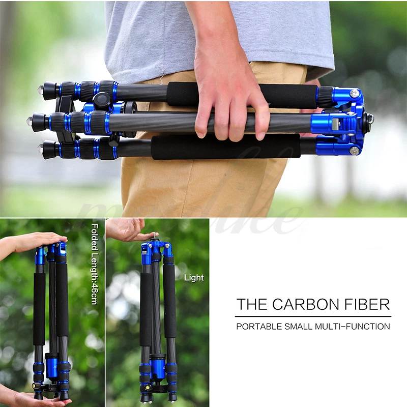 Zomei Z888C Portable Travel Carbon Fiber Tripod Stand With Ball Head For Camera - Image 4 of 4