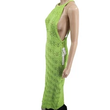 House of Harlow Lime Crocheted Maxi Dress, Women's Small NWT