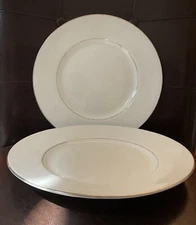 Set of 2 Johnson Bros CAMBRIDGE ORGANDY Dinner Plates 10 1/2” England 