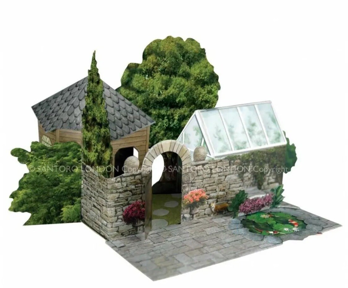 SANTORO LONDON Pop-Up Places Greeting Card - The Summer House