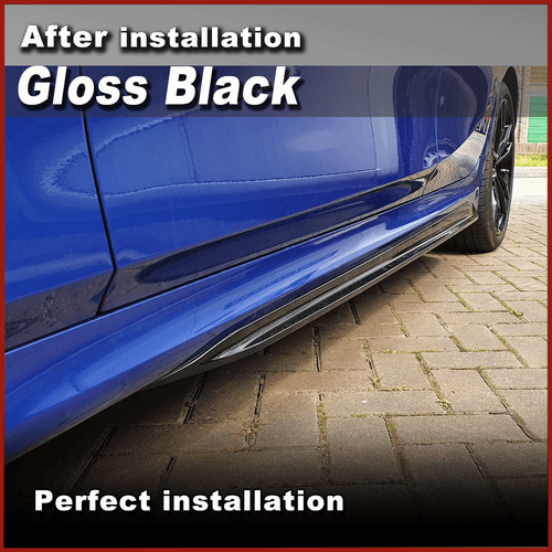 Glanz Schwarz Seitenschweller Ansätze Lippe Side Skirts für BMW G20 LCI M-SPORT - Picture 4 of 13