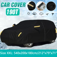 2XL Full SUV Car Cover Waterproof Rain UV Resistant w/Zipper For Ford Expedition