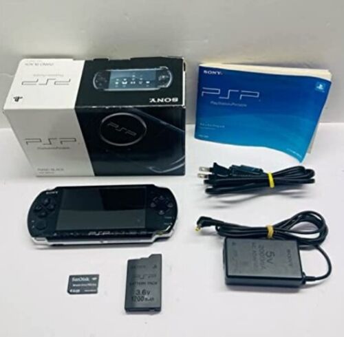 PSP-3000 PB PIANO BLACK Complete Box Set Japanese Sony Playstation Portable  JP