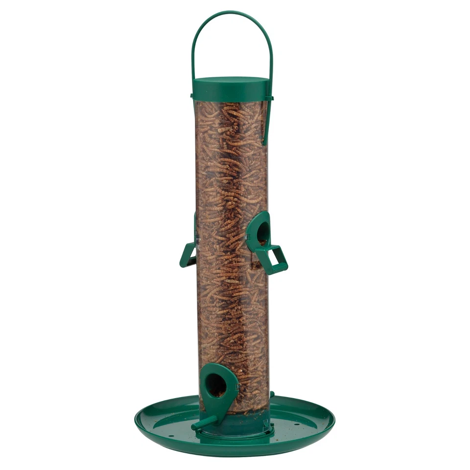 Supa Wild Bird Mealworm Feeder Hanging Holder 4 Port Tray & Lid NEW Happy Beaks - Image 4 of 4