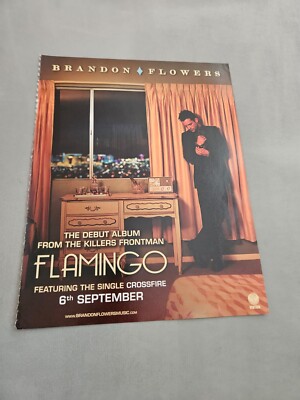 TPEEP120 MAGAZINE ADVERT 11X8'' BRANDON FLOWERS - FLAMINGO 