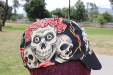 CYCLING CAP  HOW DO I LOOK  100% COTTON FABRIC  HANDMADE IN USA L M S