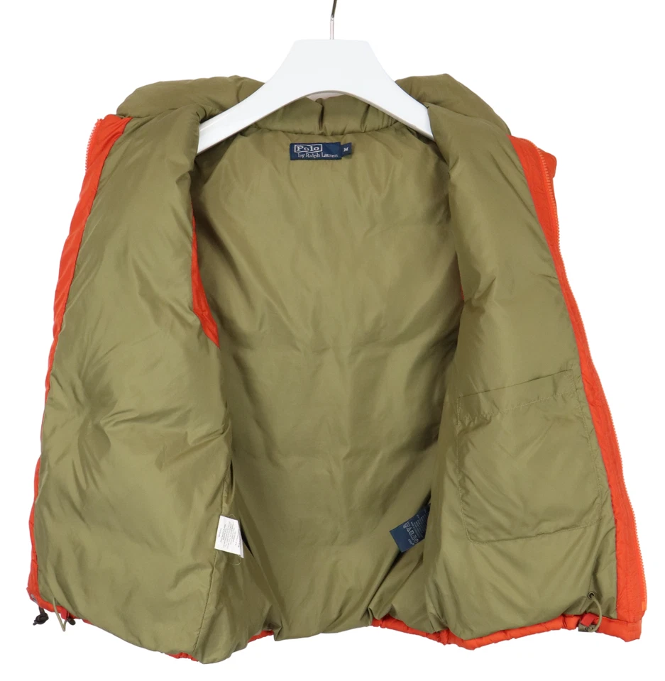 POLO BY RALPH LAUREN Waistcoat Men's MEDIUM Removable Hood Down Puffer Quilted - Image 4 of 4