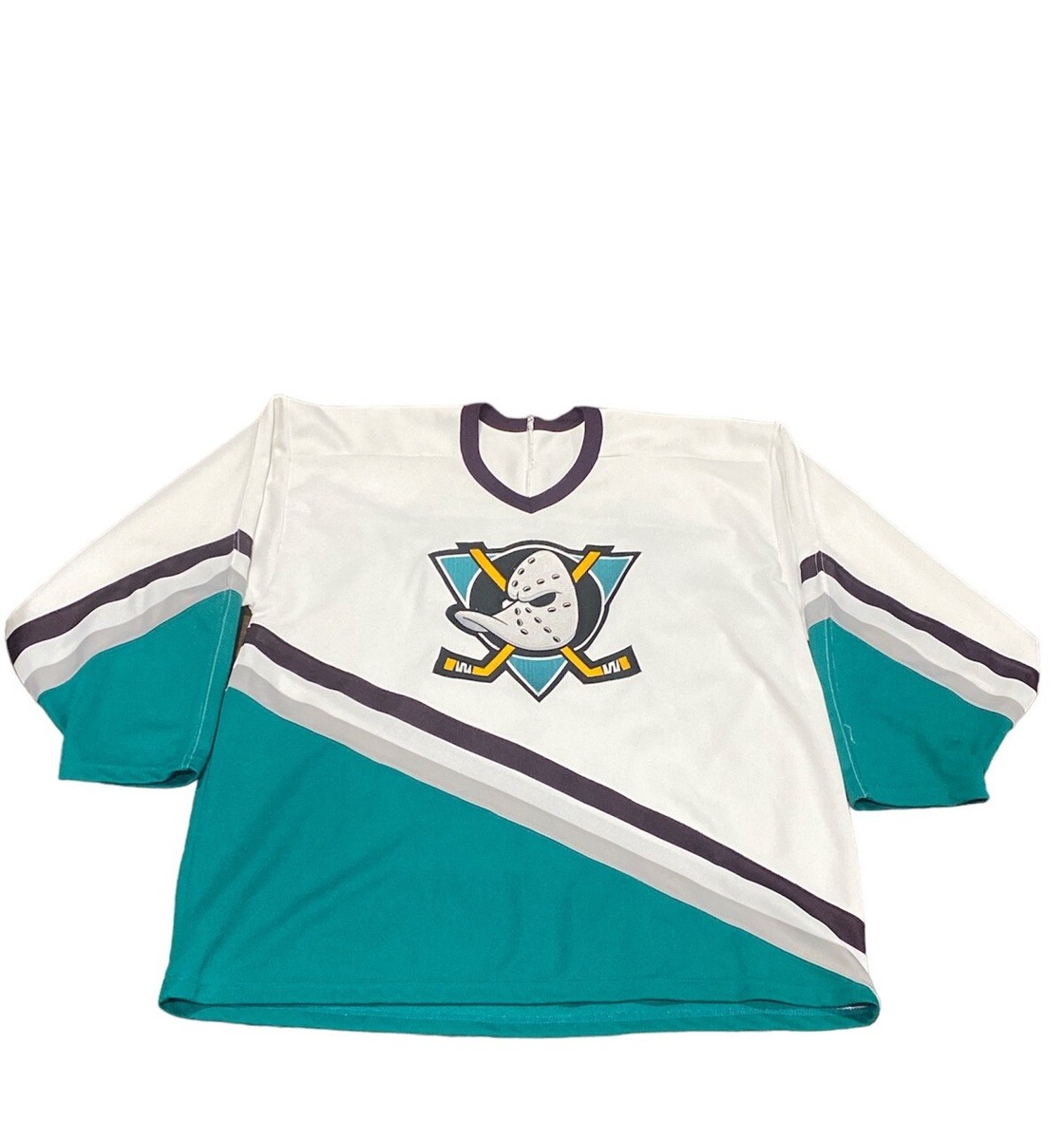 NHL Hockey 90s Anaheim Mighty Ducks Sewn Jersey Large CCM NHL Hockey 90s Anaheim Mighty Ducks Sewn Jersey Large CCM