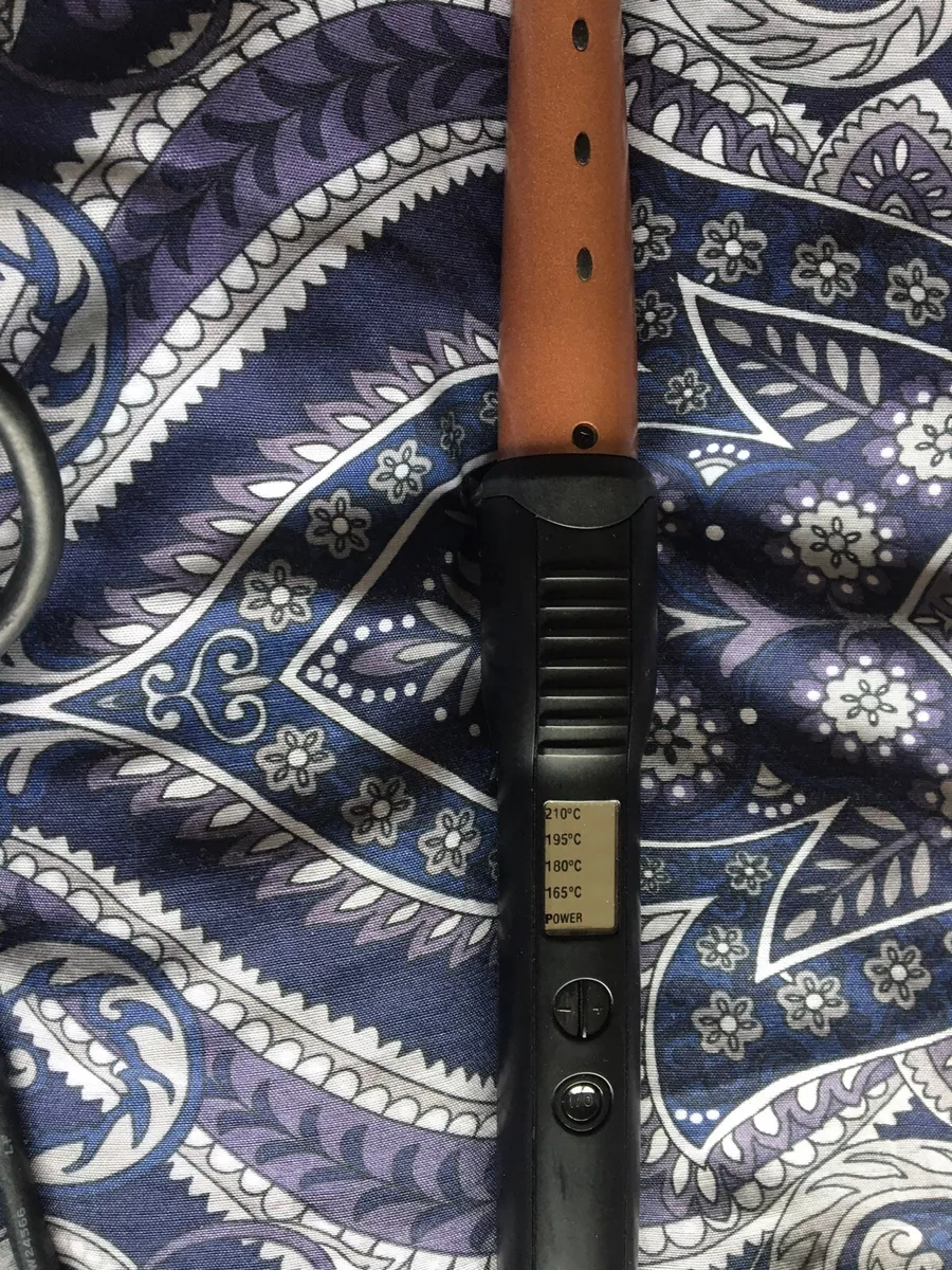 Babyliss bronze shimmer curling wand top