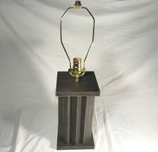 New Handmade Sculptural Table Lamp Light Desk Light Wood Rustic