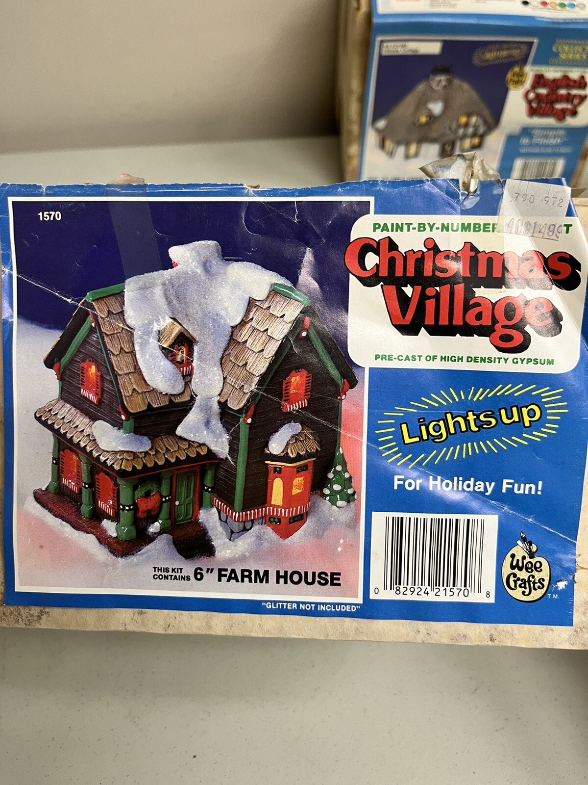 Vtg LOT of 5 Wee Crafts Ready To Paint Christmas Village eBay