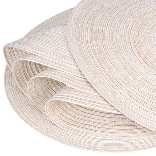 Round Braided Placemats Set of 6 Washable 15 inch Round Placemats Kitchen Tab... - Picture 4 of 9