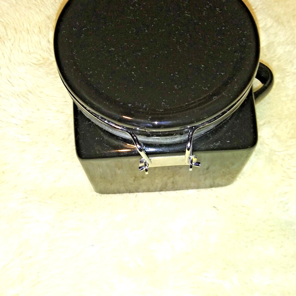 OGGI 5" Contenedor de Almacenamiento Cerámico con Mango Organizador Tarro Foto 3 de 4