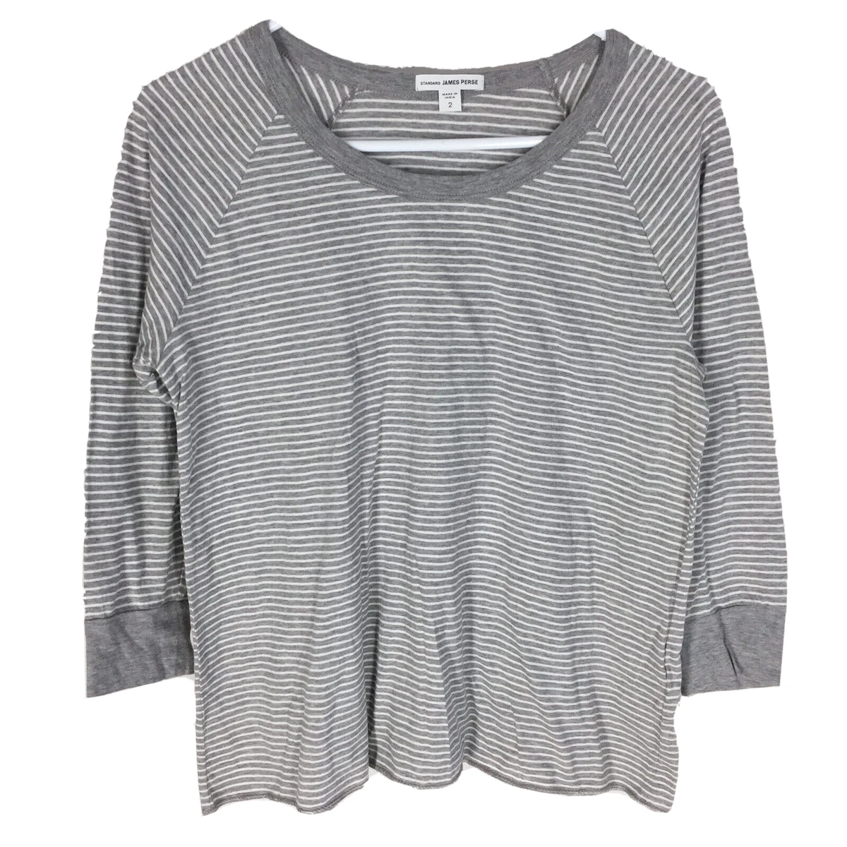 james perse 3 4 sleeve shirt