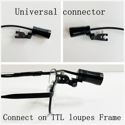 Max 90,000 Lux@20cm Universal Clip Surgical Dental Headlight 10 hrs Battery
