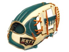 ZETT Prostatus NS Kenta Imamiya Model 11.5 inch Green Beige Infielder Glove